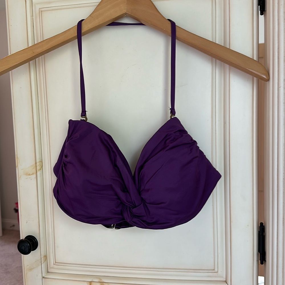 Purple bikini top